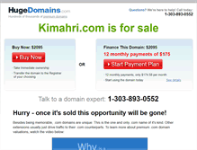 Tablet Screenshot of kimahri.com